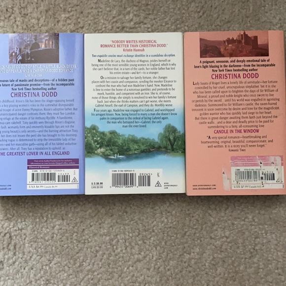NWT Lot of 3 Historical Romance Novels by C Dodd - Picture 2 of 9